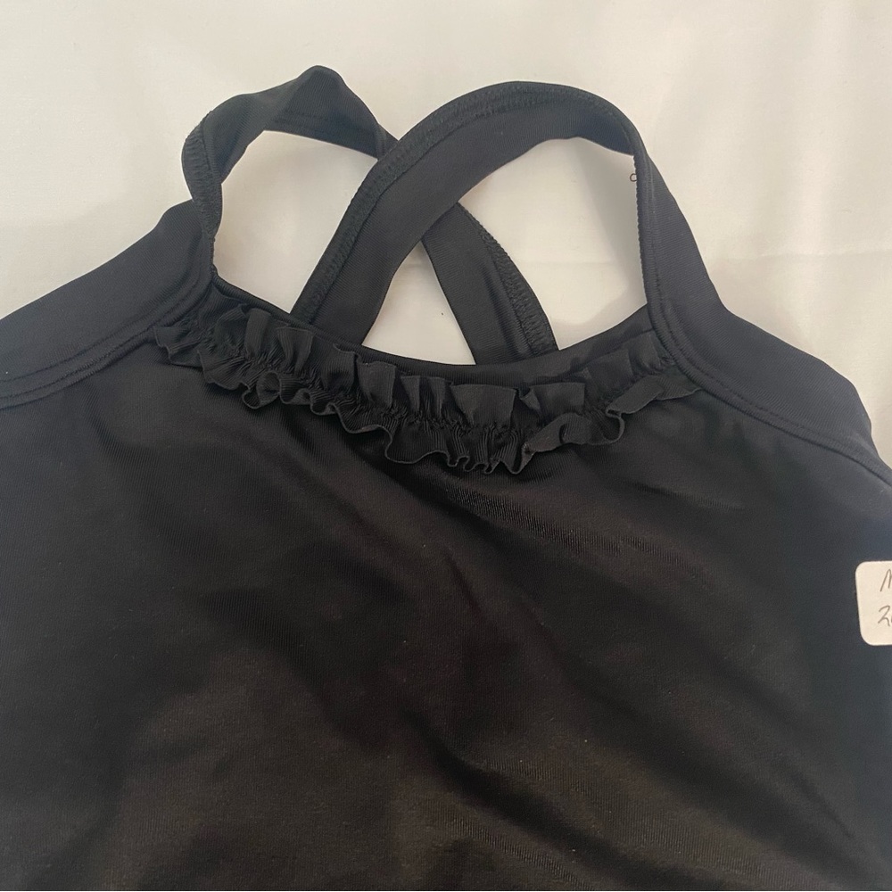 New, Black Ruffle Tank with Matching Shorts Set 🖤 - Picture 2 of 2